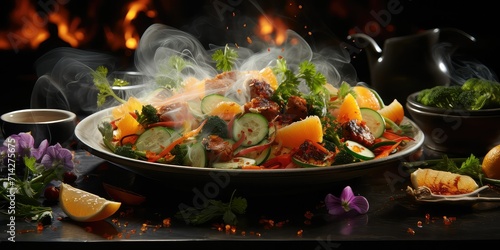 Culinary Mastery Unveiled. A Symphony of Smoky Elegance and Tender Goodness Captured