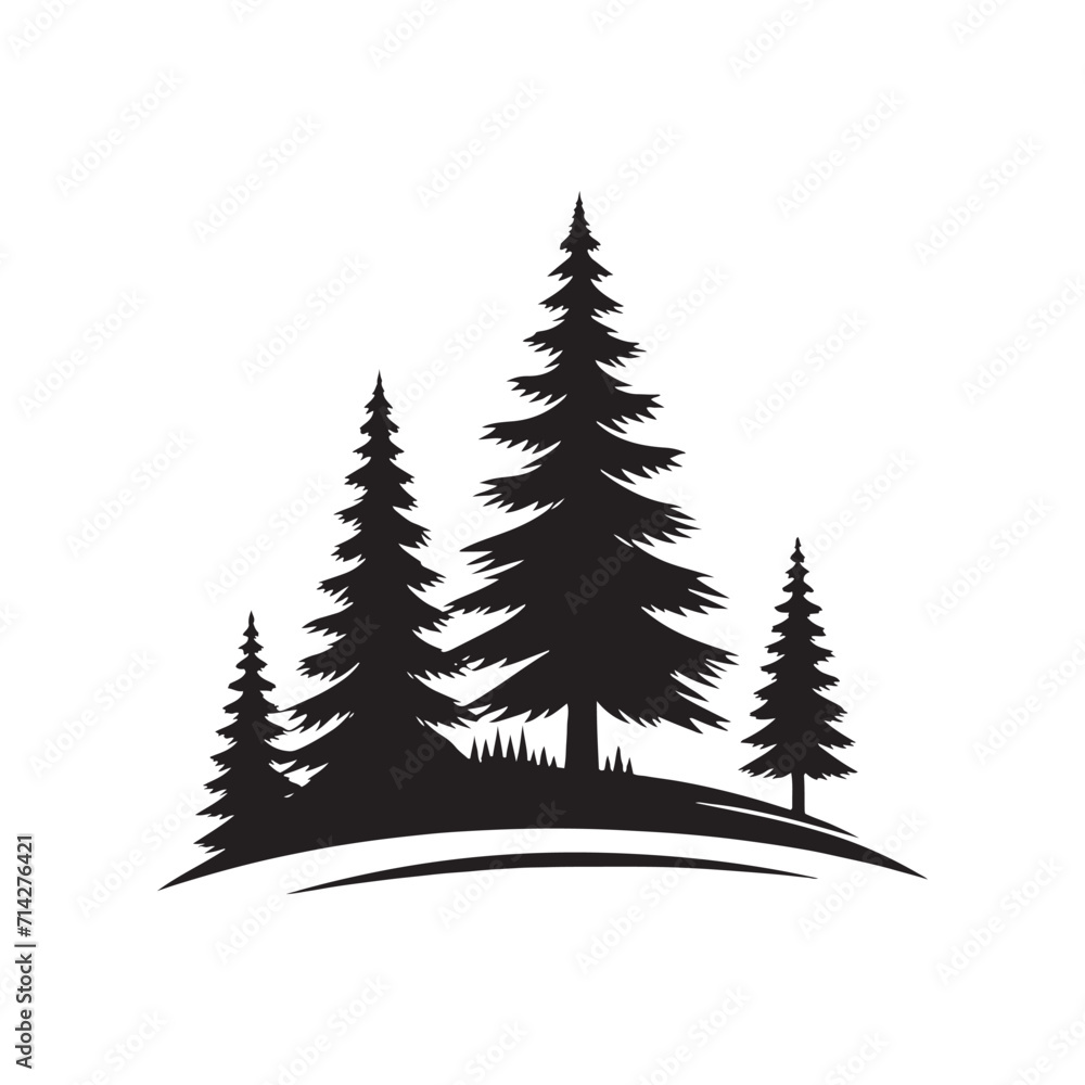 Whispers of the Woods: Nature Silhouette Conjuring the Enchanting Aura of Pine Tree Silhouette - Nature Silhouette - Pine Tree Vector
Whispers of the Woods: Nature Silhouette Conjuring the Enchanting Aura of Pine Tree Silhouette - Nature Silhouette - Pine Tree Vector