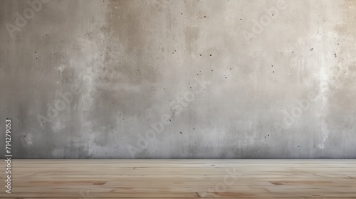 Vintage Concrete Loft Wall Interior: Cement Texture Background AI Generated