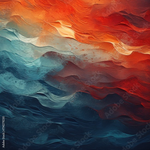 Abstract art backgrounds. Computer generated illustration. Orange, blue and red colors