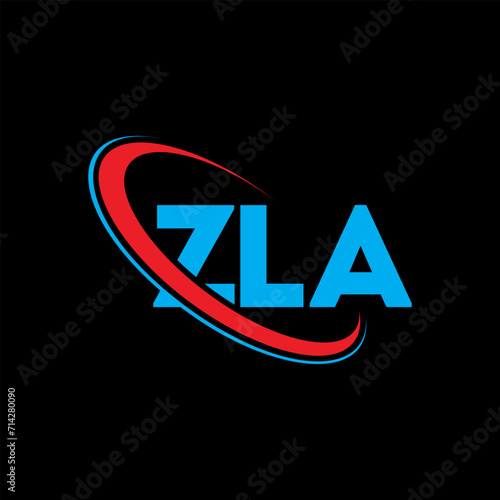 ZLA logo. ZLA letter. ZLA letter logo design. Initials ZLA logo linked with circle and uppercase monogram logo. ZLA typography for technology, business and real estate brand.