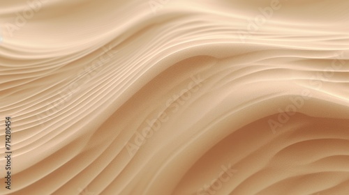 Wavy Sand Texture Background: Dented Wave of Wind AI Generated