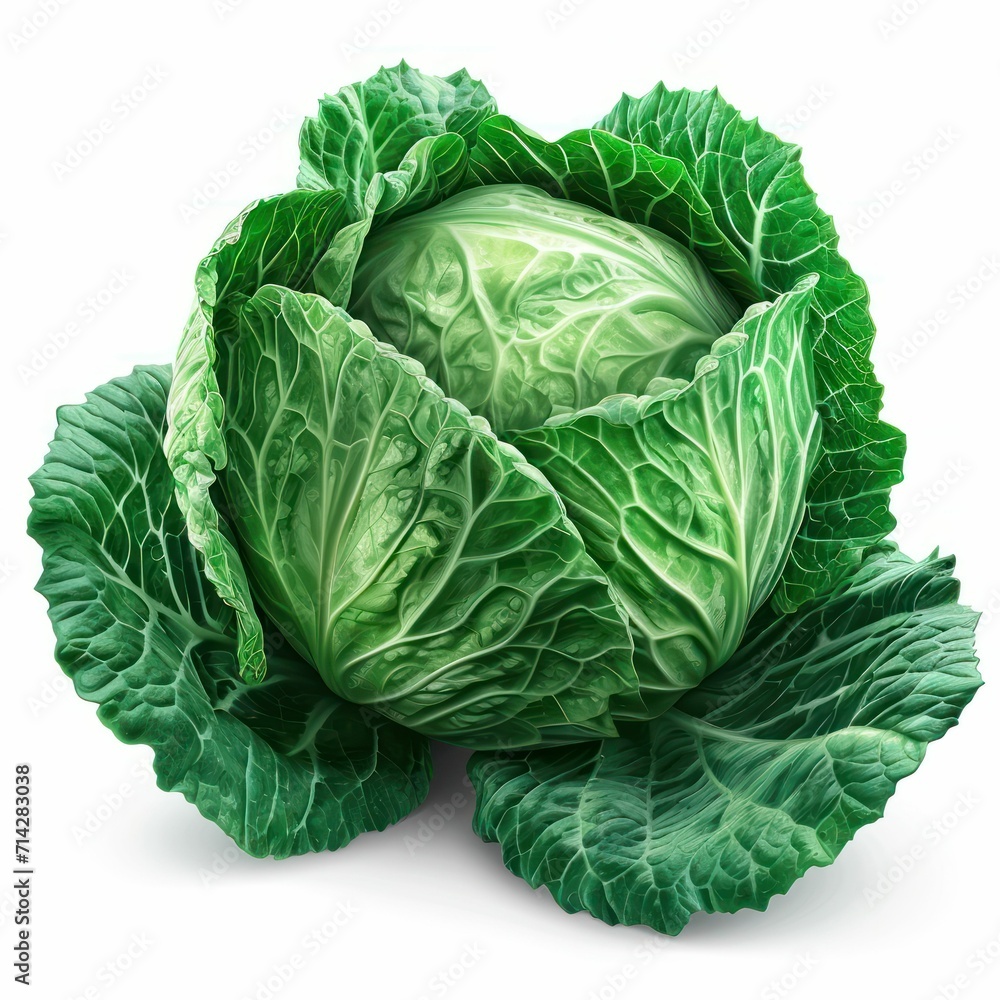 Fototapeta premium cabbage isolated on white background