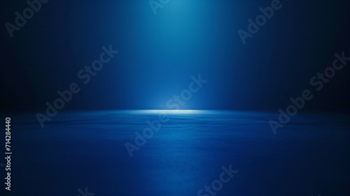 Luminous Depths: Blue Radiance Illuminates the Night. Generative AI
