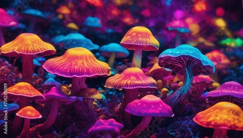 mushrooms in the forest © cinemacinematic