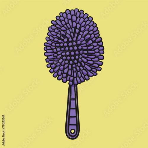 duster microfiber. Concept isolated. Flat cartoon style vector