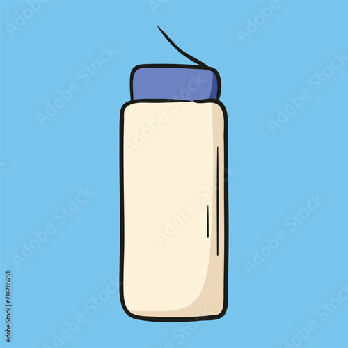 dusting bottle. Concept isolated. Flat cartoon style vector