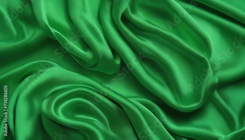 green silk wavy background photo