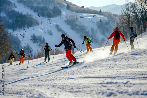 Snowy Brotherhood: Skiing Adventures Together