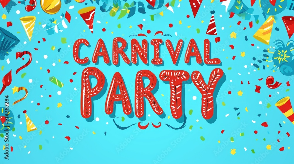 Celebratory Carnival Text Background for Party Greeting Cards and Banners Celebratory Carnival Text Background for Party Greeting Cards and Banners