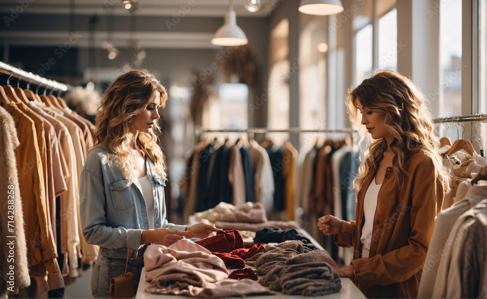 Modern fashion boutique store