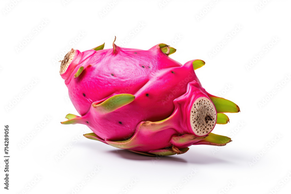 Whole Pitaya fruit, isolated white background Whole Pitaya fruit, isolated white background