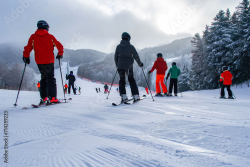 Winter Warriors: Friends Tackling the Ski Trails