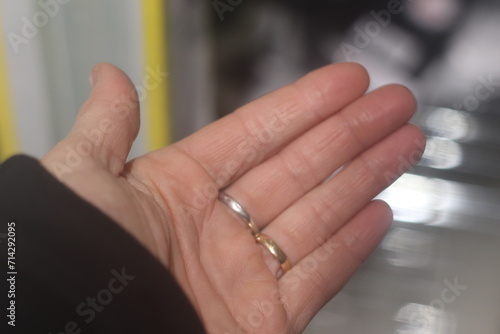 rings on the hand