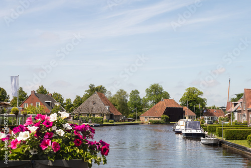 Dutch small village Terherne located near the Frisian lakes.