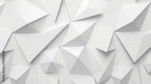 3D white geometric abstract background overlap layer on bright space with rounded triangles effect decoration. Graphic design element modern style concept for banner, flyer, card, cover, or brochure 