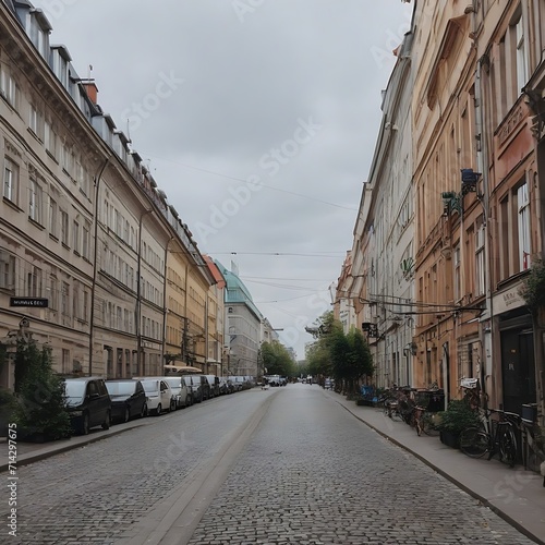 Fototapeta Naklejka Na Ścianę i Meble -  Surprisingly cozy streets of Berlin