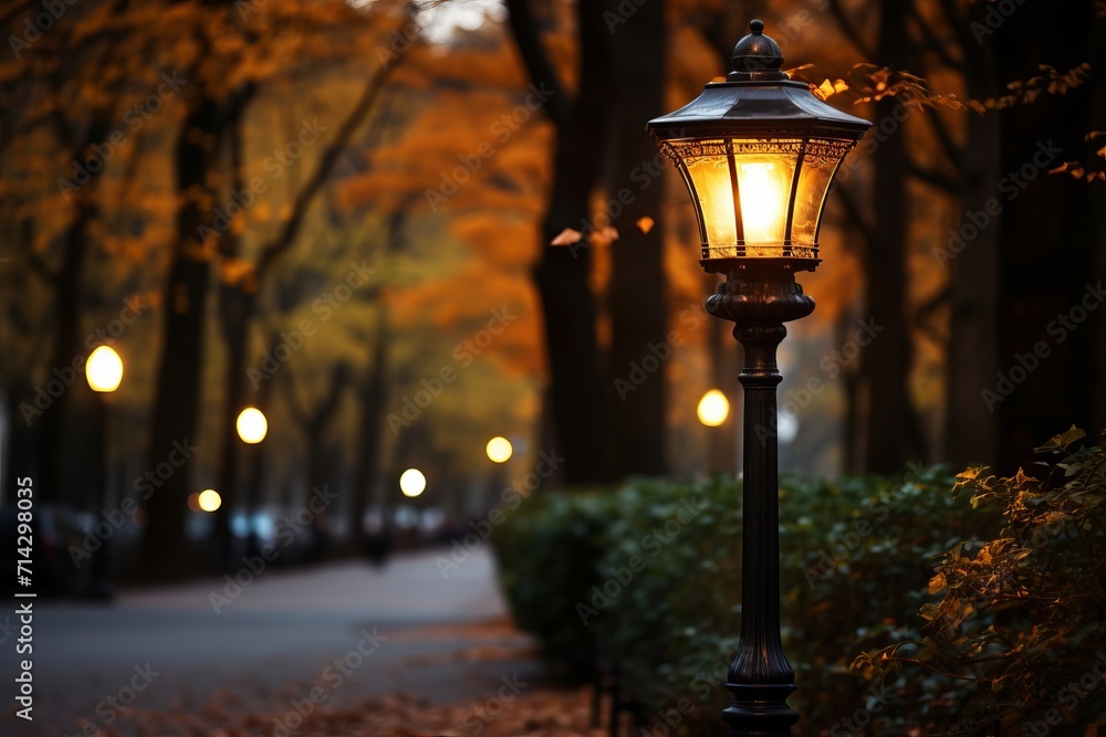 Gorgeous Urban Street Lamp Illuminating the Serene Night Sky, Creating a Captivating Atmosphere Gorgeous Urban Street Lamp Illuminating the Serene Night Sky, Creating a Captivating Atmosphere