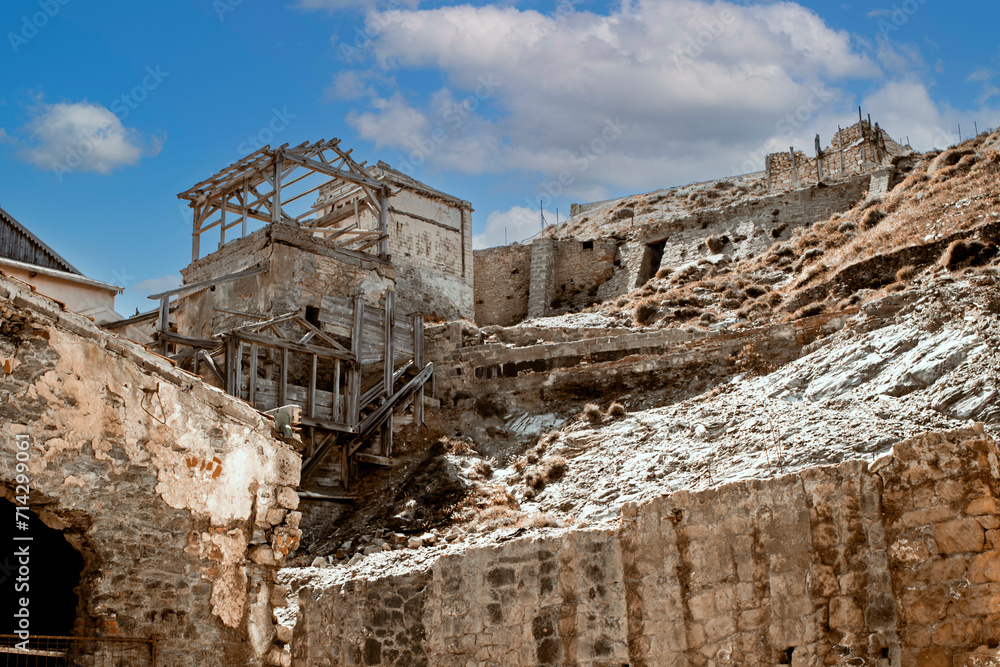 Mine ruins in Argentiera, Sardinia