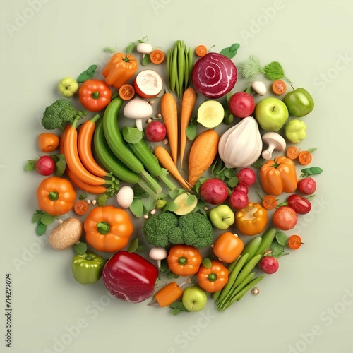 Background of Fresh Vegetables. Fresh Food. Healthy Eating
