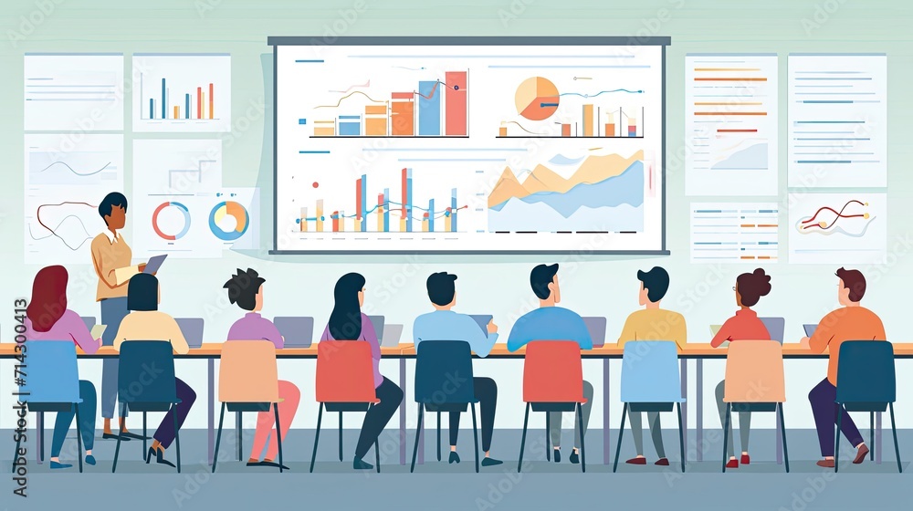 High Powered Business Executives Engaged in a Productive Laptop Generative AI High Powered Business Executives Engaged in a Productive Laptop Generative AI