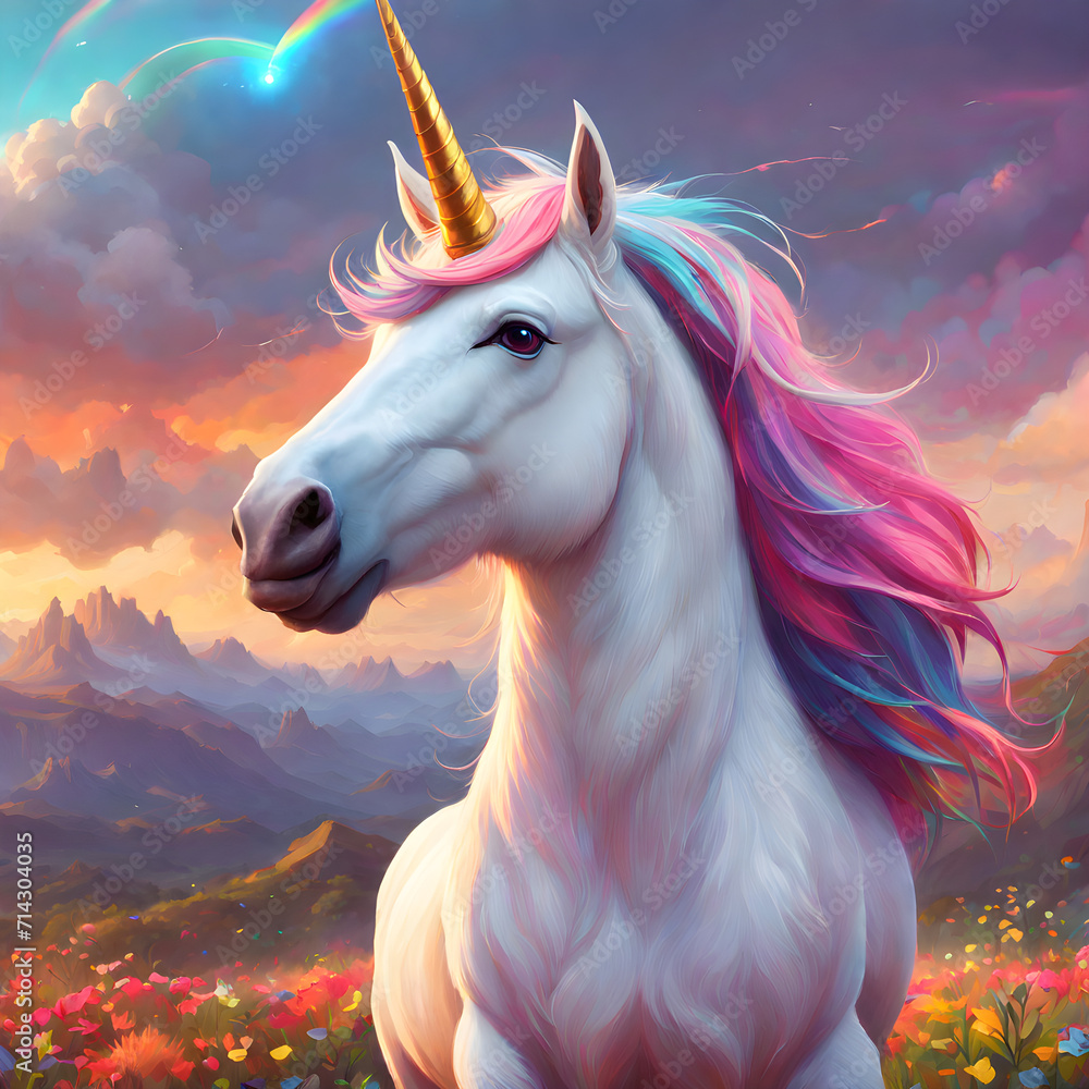 The magic unicorn is a fascinating creature that exists only in fiction ...
