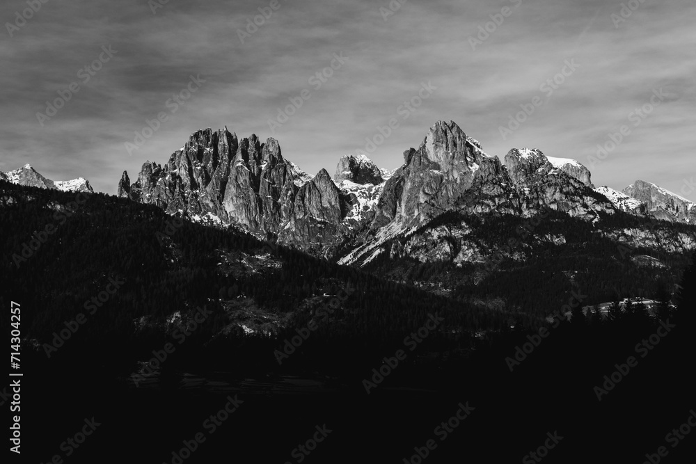 Dramatic Dolomite mountains