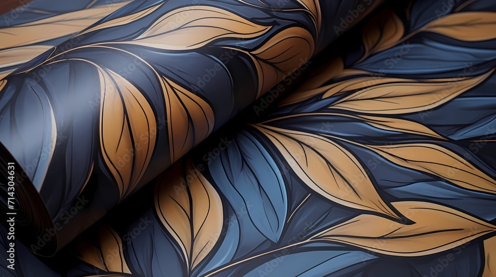 Fototapeta premium seamless background picture with leaf pattern, leaves, trees, tree branches