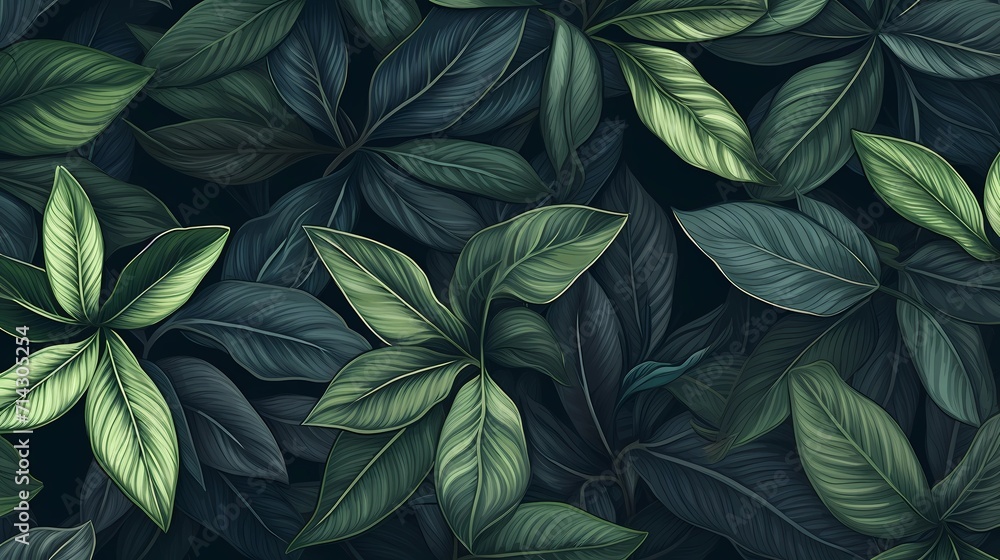 seamless background picture with leaf pattern, leaves, trees, tree branches seamless background picture with leaf pattern, leaves, trees, tree branches