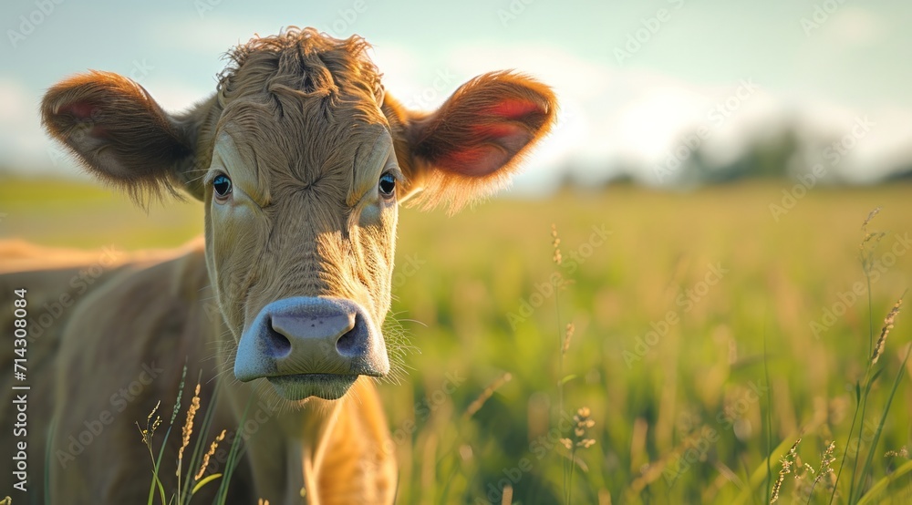 cow facing camera,