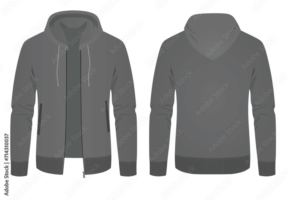 Male grey jumper. vector illustration Male grey jumper. vector illustration