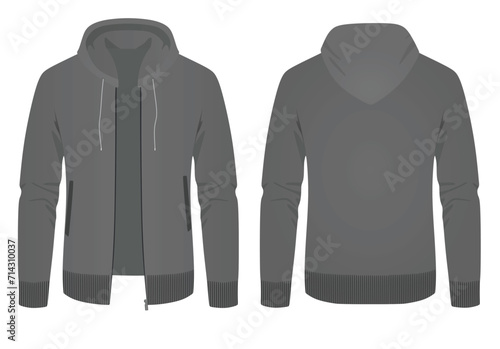 Male  grey jumper. vector illustration