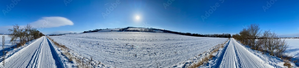 Auf dem Weg zum Ochsenkopf bei Hamma im Winter