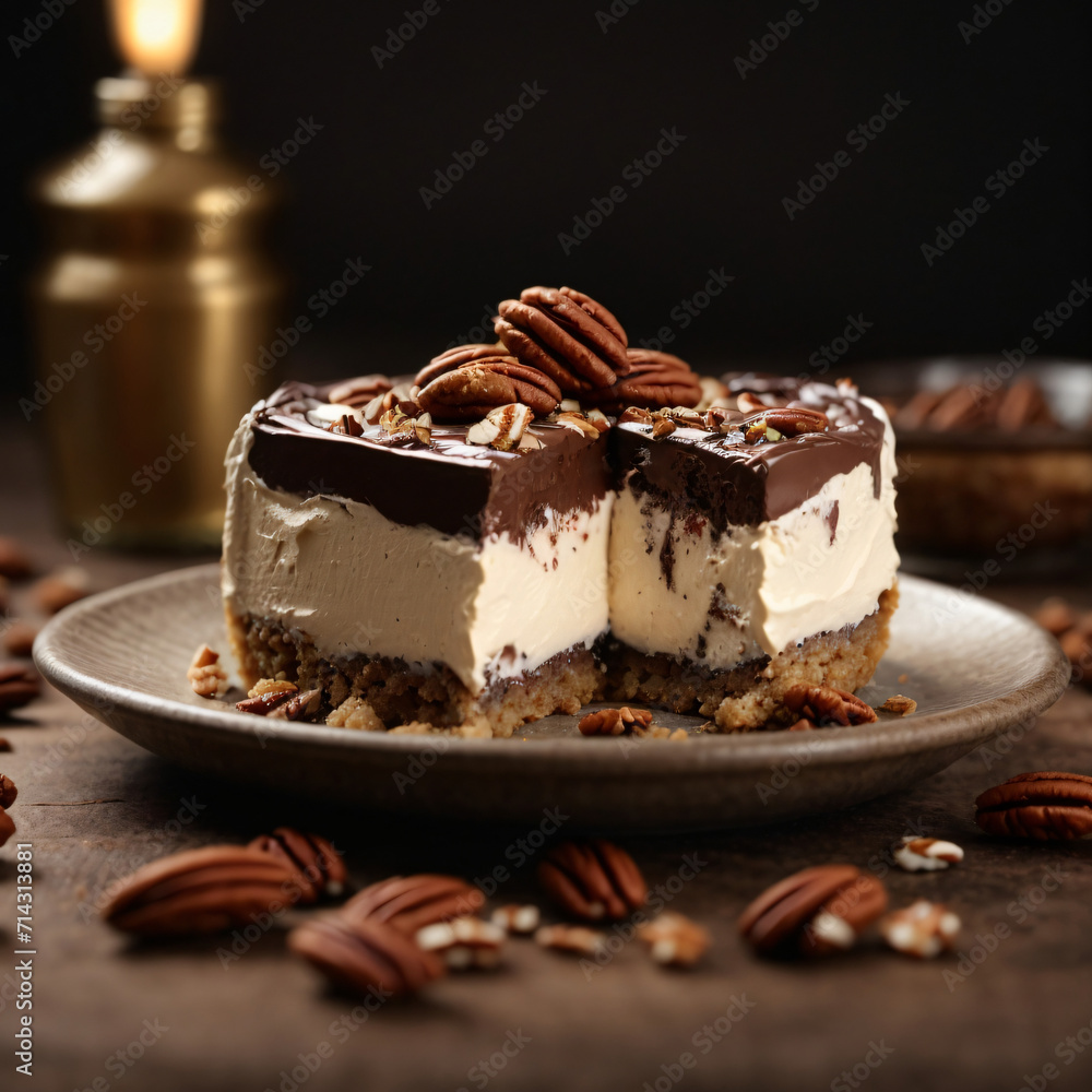 Mississippi Mud Pie with Pecans - Decadent Chocolate Indulgence Mississippi Mud Pie with Pecans - Decadent Chocolate Indulgence