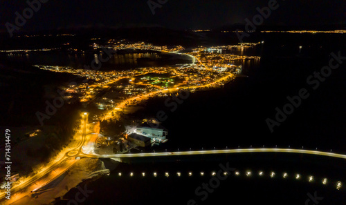 New Year's Eve in Vestnes (More og Romsdal, Norway). photo