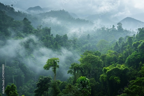 Deep tropical jungles of Southeast Asia in august © Alizeh