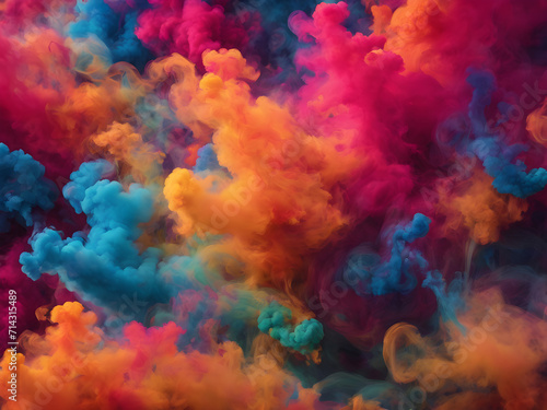  background in the form of colorful smoke