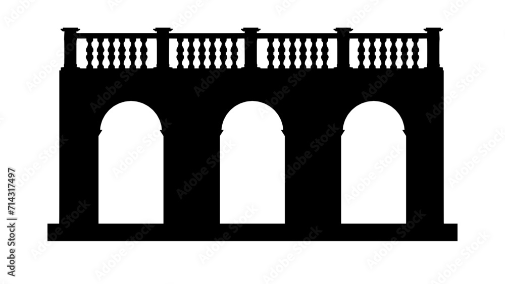 Arched doorway Arcade 2D design vector Arched doorway Arcade 2D design vector