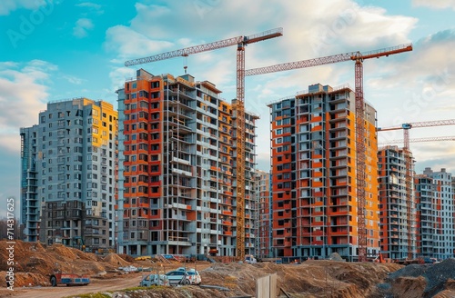 construction of new apartment buildings