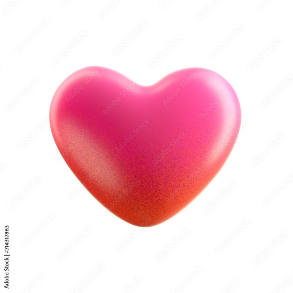 Glossy Heart 3D Turnaround - Shiny Love Symbol for Valentine's Day and Designs 3d render element