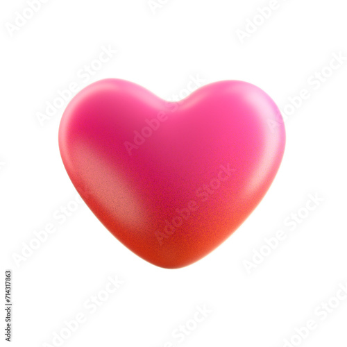 Glossy Heart 3D Turnaround - Shiny Love Symbol for Valentine's Day and Designs 3d render element