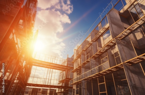 construction of new apartment buildings