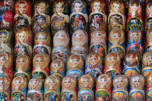 Russian national toys Matryoshka dolls