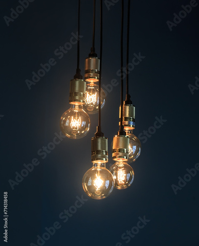 Antique-style electric incandescent lamps