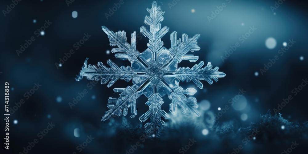 Close up of a Snowflake Close up of a Snowflake