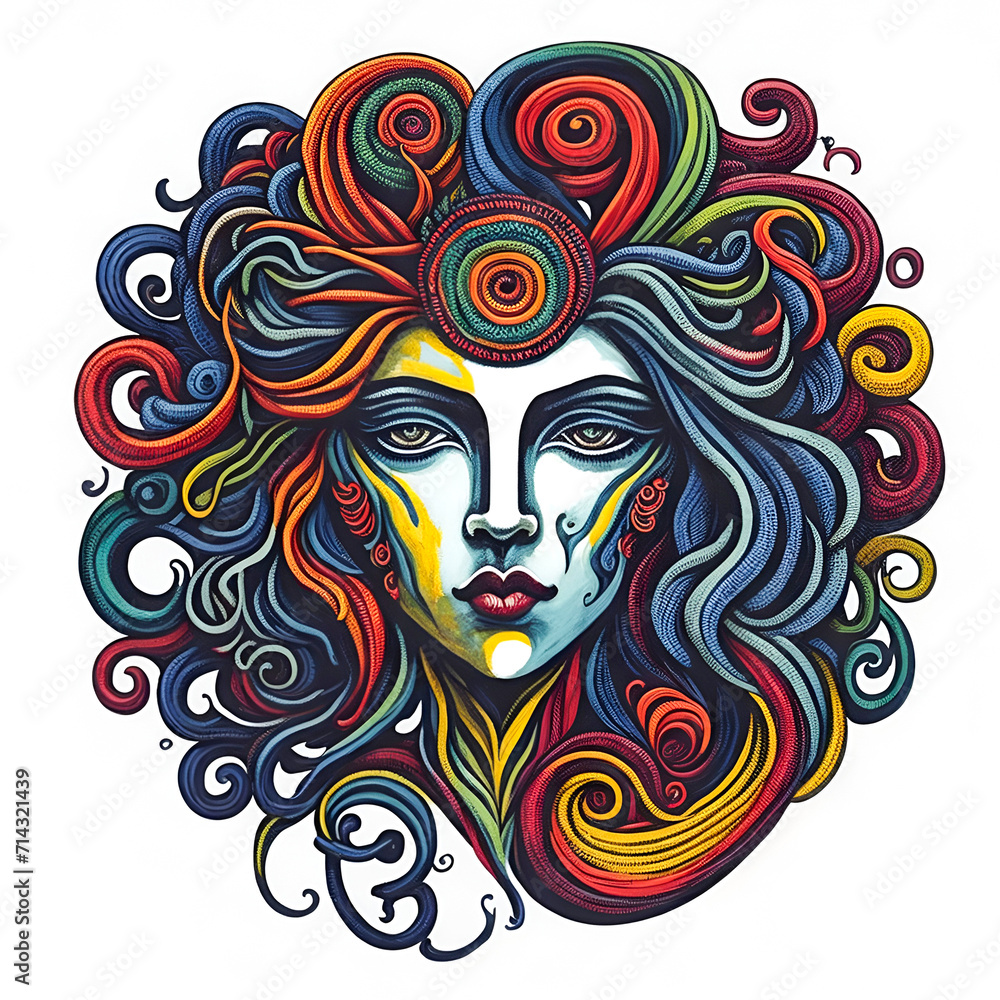 Colored Gods and heroes illustration on white backround
Colored Gods and heroes illustration on white backround