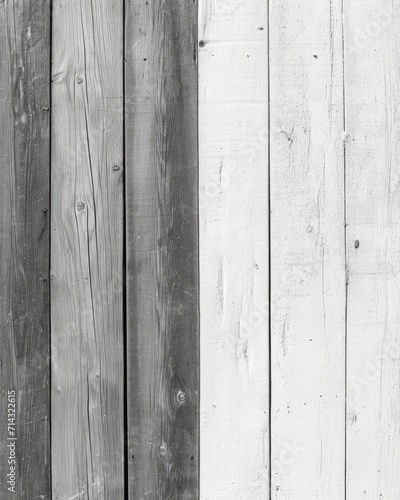 Black and White Photo of a Textured Wooden Fence