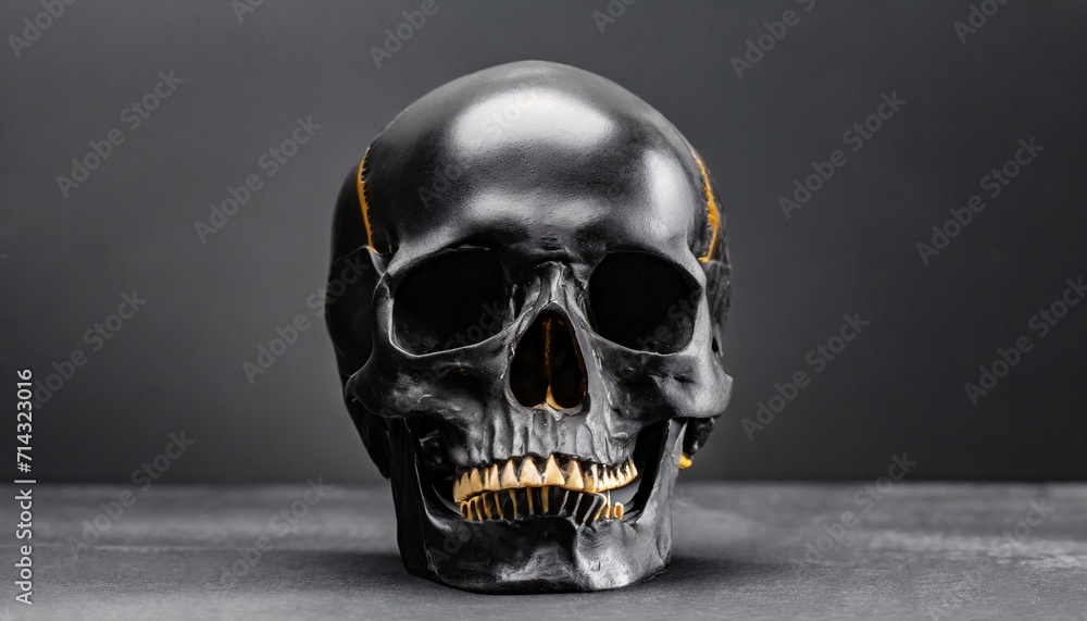 human skull on dark background human skull on dark background