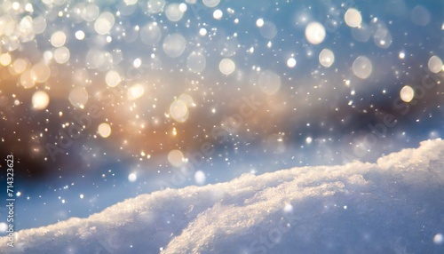 snowy winter abstract background