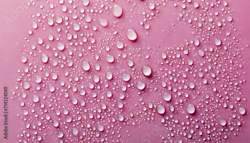 water drops pink background